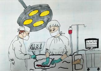 рисунок Никиты Баженова (10 лет), г. Тайшет. Призер конкурса